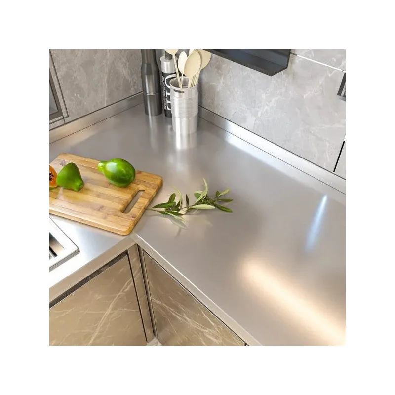 Folie Adezivă Autocolantă Imitație Inox, 60 x 300 cm, PVC, Aplicare Simplă