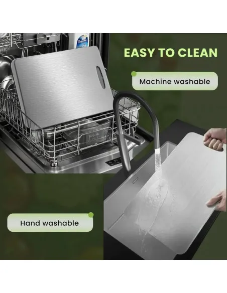 Set 3 tocătoare din inox, impermeabile, cu utilizare pe ambele fețe – 34×23 / 30×20 / 24×15 cm
