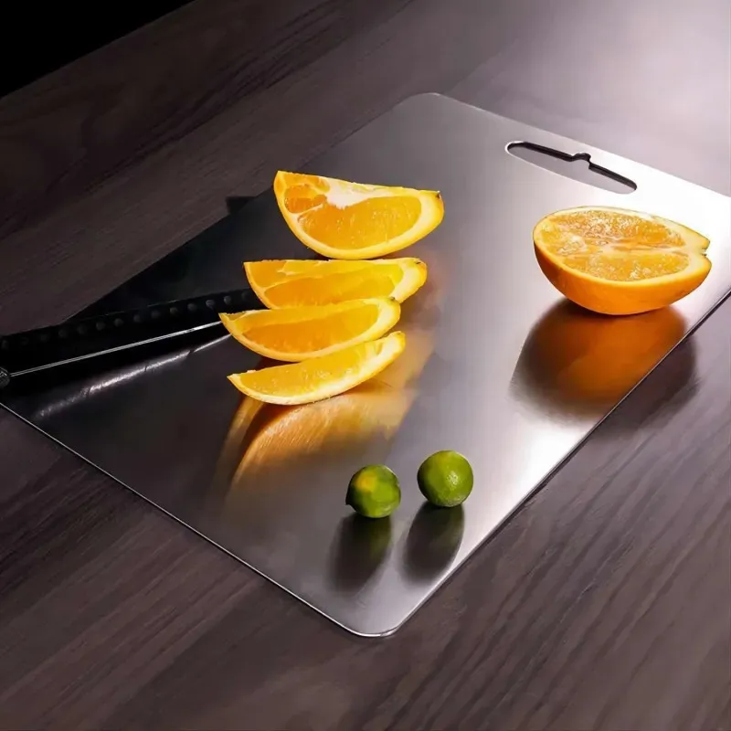 Set 3 tocătoare din inox, impermeabile, cu utilizare pe ambele fețe – 34×23 / 30×20 / 24×15 cm