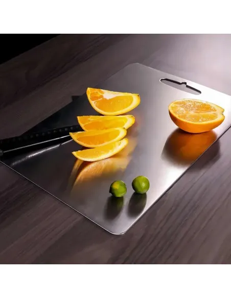 Set 3 tocătoare din inox, impermeabile, cu utilizare pe ambele fețe – 34×23 / 30×20 / 24×15 cm