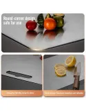 Set 3 tocătoare din inox, impermeabile, cu utilizare pe ambele fețe – 34×23 / 30×20 / 24×15 cm