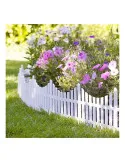 Set 5 garduri decorative din plastic, 60 x 32 cm, ALB