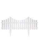 Set 5 garduri decorative din plastic, 60 x 32 cm, ALB
