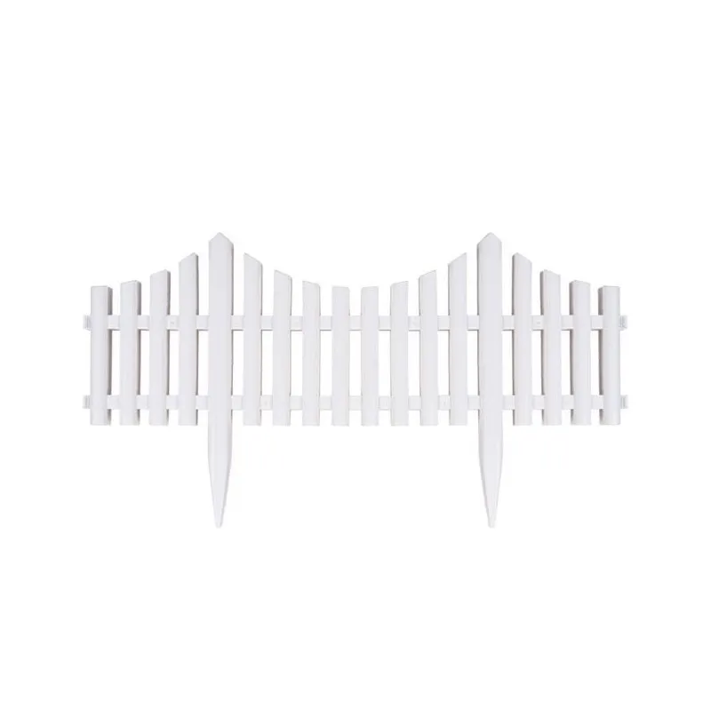 Set 5 garduri decorative din plastic, 60 x 32 cm, ALB