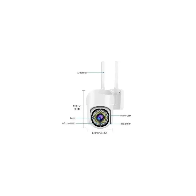 Camera WiFi JORTAN JTZ-8161QJ 2MP Compacta 355° Waterproof