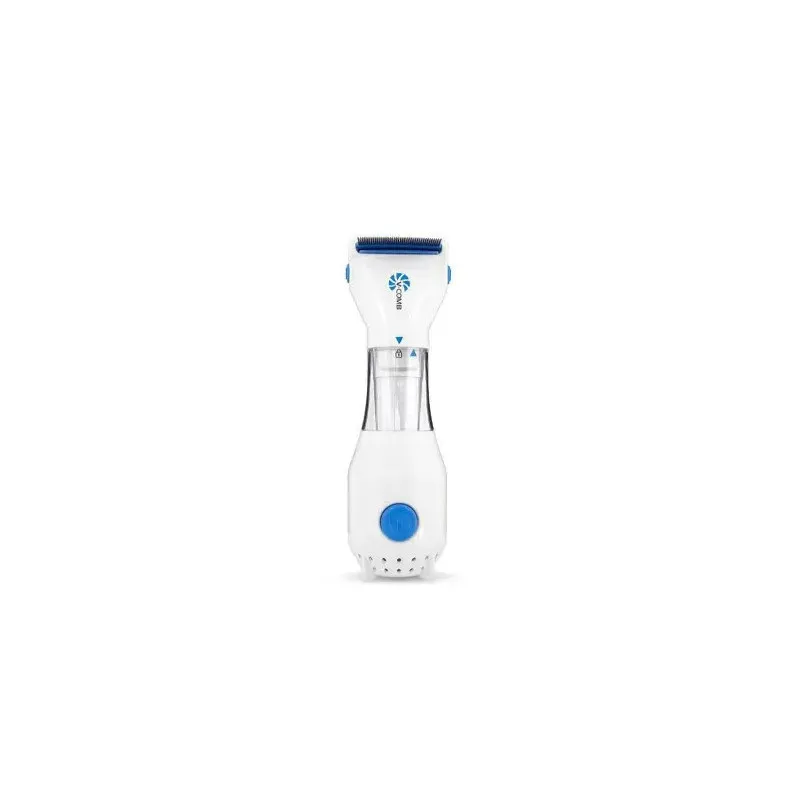Pieptene aspirator antipăduchi cu sistem de colectare V-Comb