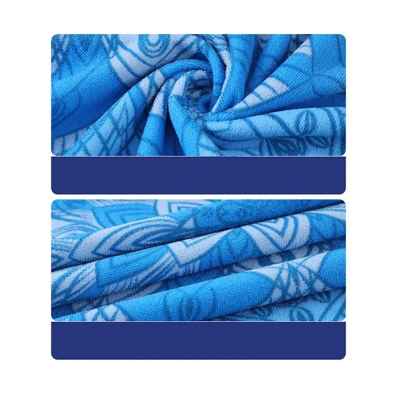 Set 4 prosoape pentru plaja, din microfibra, diverse culori si modele