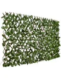 Gard artificial cu frunze verzi, 100 x 250 cm
