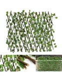 Gard artificial cu frunze verzi, 100 x 250 cm