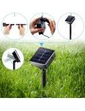 Instalatie solara floricele gheata, 50 led-uri, multicolor, 6.5 m