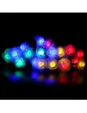 Instalatie solara 50 LED trandafiri, multicolor