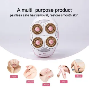 Epilator electric fara durere, Flawless Legs, cu 2