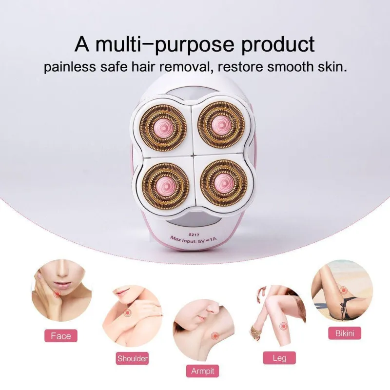 Epilator electric fara durere, Flawless Legs, cu