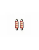 Set 2 x Bec LED 41mm SOFIT, 12LED, 12V, ALB, 4012