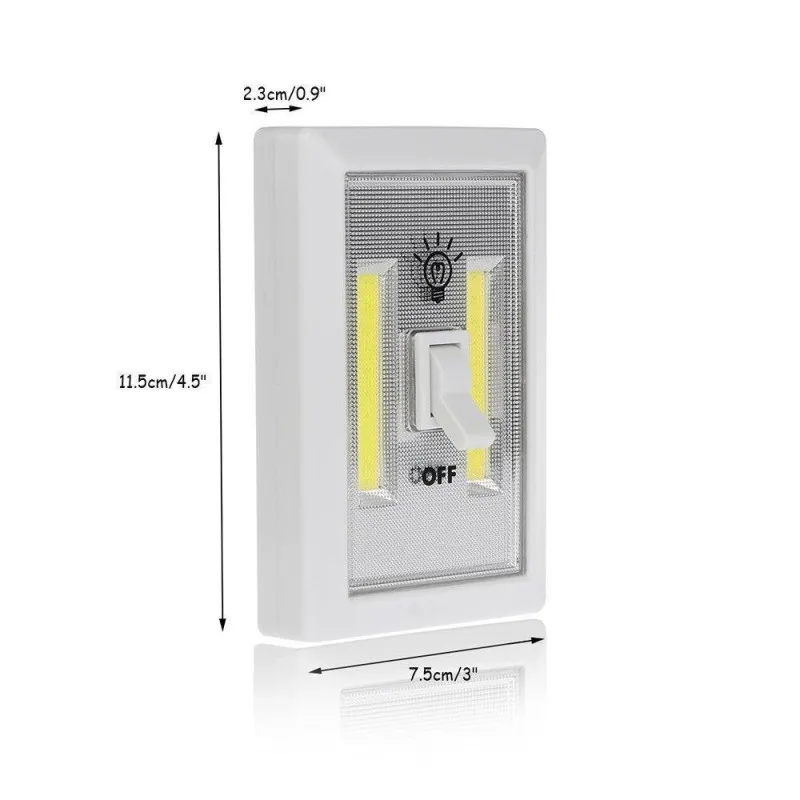 Set 2 x Intrerupator fara fir cu LED, 3