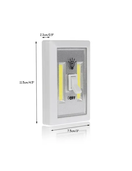 Set 2 x Intrerupator fara fir cu LED, 3