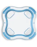 Piscina gonflabila pentru Familie, Bleu, 4 scaune gonflabile integrate, 2 suporturi pentru pahare, Intex, 229x229x66cm