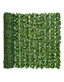 Gard artificial verde cu frunze, 300x100cm