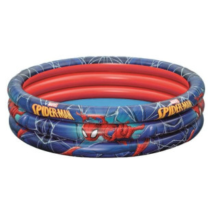 Piscină Gonflabilă Bestway Spiderman, Ø122 cm, Adâncime 30 cm, 200 L, 3 Compartimente Aer