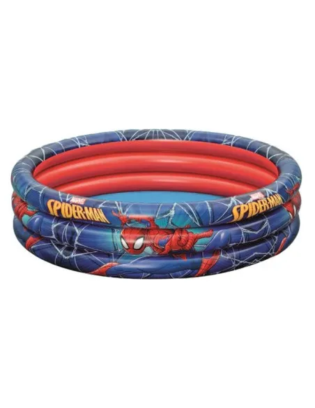 Piscină Gonflabilă Bestway Spiderman, Ø122 cm, Adâncime 30 cm, 200 L, 3 Compartimente Aer