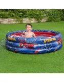 Piscină Gonflabilă Bestway Spiderman, Ø122 cm, Adâncime 30 cm, 200 L, 3 Compartimente Aer