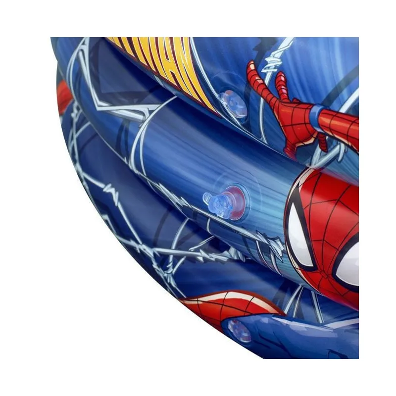 Piscină Gonflabilă Bestway Spiderman, Ø122 cm, Adâncime 30 cm, 200 L, 3 Compartimente Aer