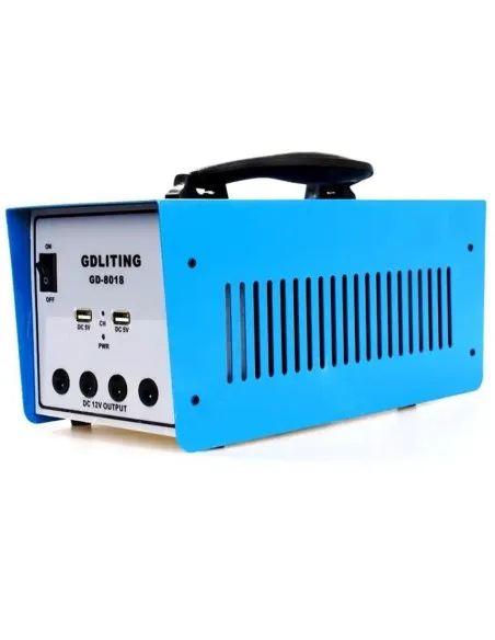 Kit solar de iluminat, GD 8018, 12V12A cu panou solar 18V 20W