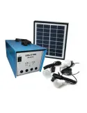 Kit solar de iluminat, GD 8018, 12V12A cu panou solar 18V 20W