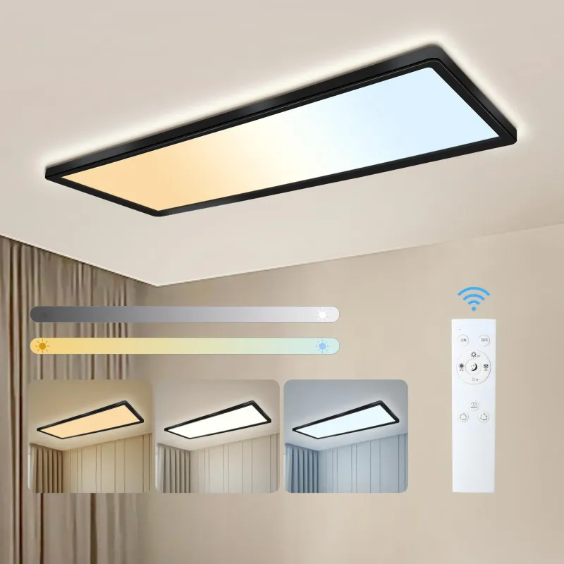 Panou LED Tavan Negru 22W Dimmable 58x20cm
