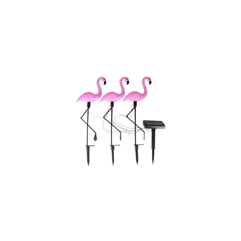 Set 3 x Lampa solara pentru gradina, 52 cm, Flamingo