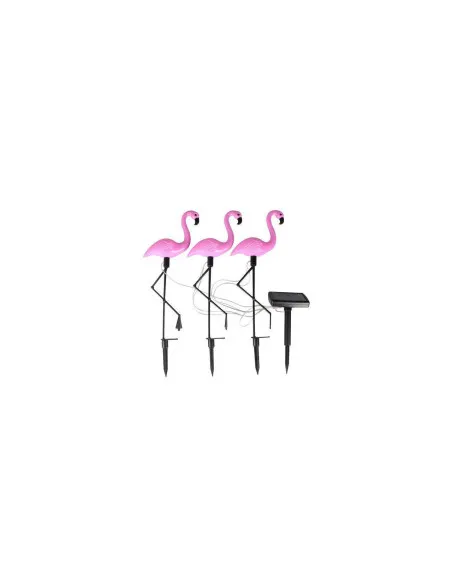 Set 3 x Lampa solara pentru gradina, 52 cm, Flamingo