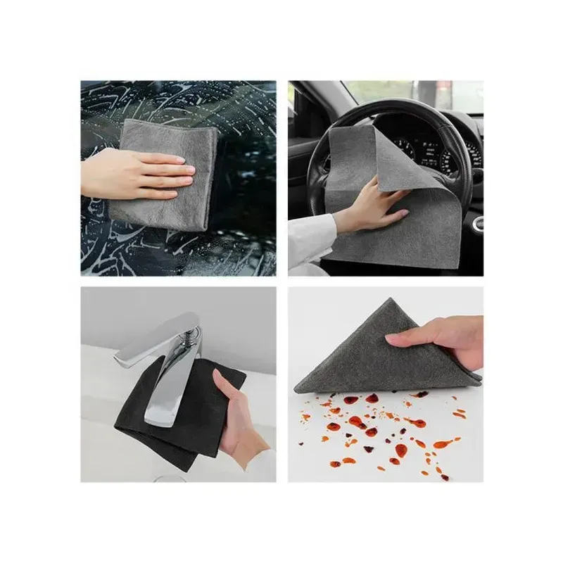 Set 5 Lavete Magice Microfibra 30x30 | Curățare Fără Scame