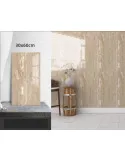 Set 10 x placi autoadezive pentru perete , tip marmura , 30 x 60 cm-crem