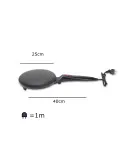 Plită clătite Hausberg HB-9910NG, antiaderentă, negru