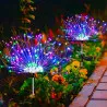 Set 2 x Lampa Solara Artificii cu Suport Metalic