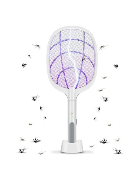 Paletă Electrică Anti-Insecte 3000V, USB, 1200mAh