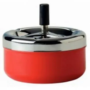 Scrumiera mare inox cu buton