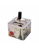 Scrumiera mare inox cu buton