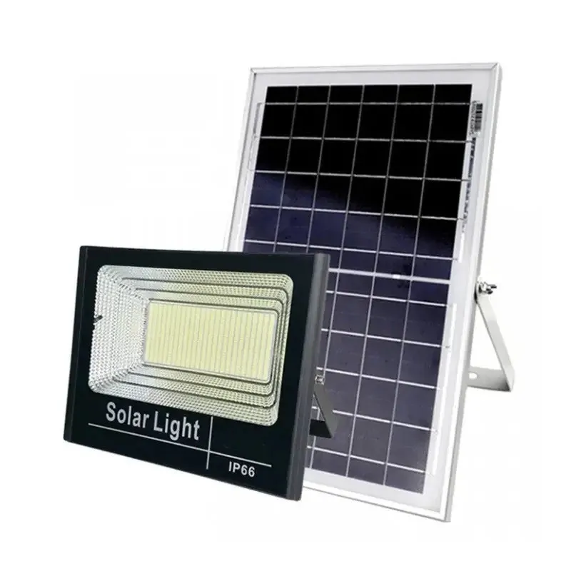 Proiector Solar Jortan 100W cu Panou 35x30cm, Acumulator 12000mAh si Telecomanda, IP66