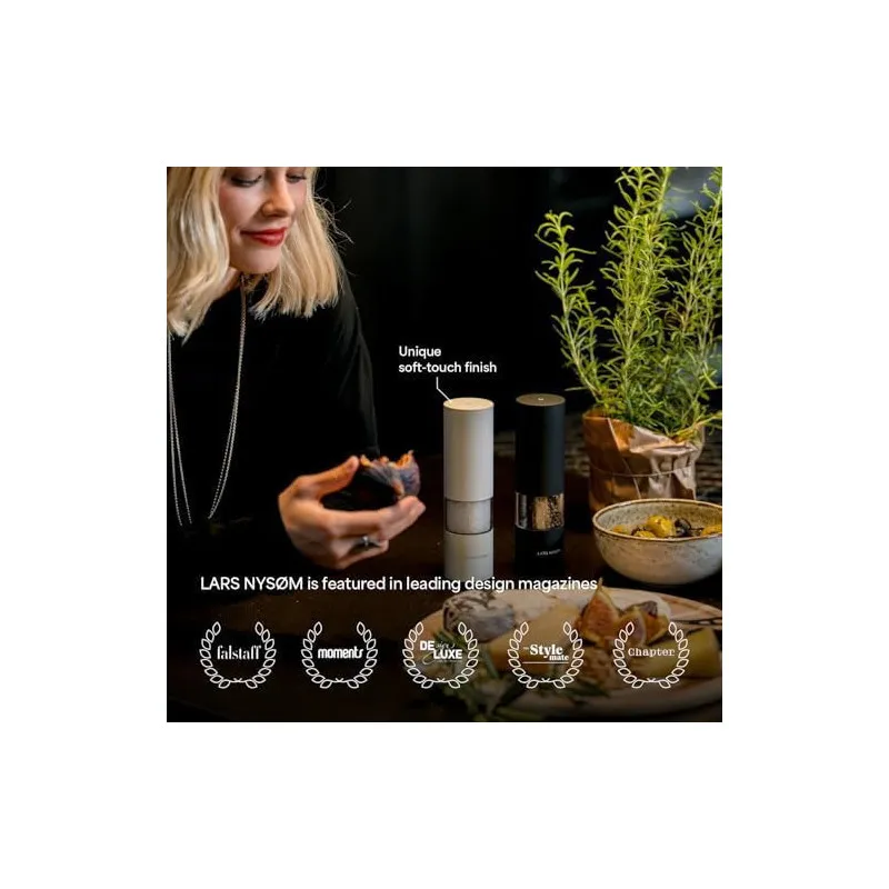 Râșnițe Electrice LARS NYSØM Set 2buc, USB-C, LED