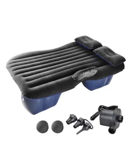 Saltea auto gonflabila 138 x 85 x 45 cm cu pompa electrica inclusa 12v