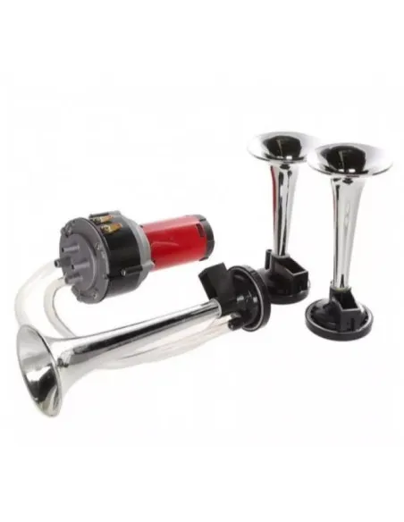 Claxon 12V cu 3 goarne si compresor
