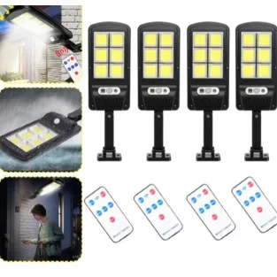 Set 5 x Lampa solara cu 6 celule, LED-uri COB si telecomanda 2