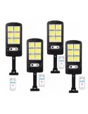 Set 5 x Lampa solara cu 6 celule, LED-uri COB si telecomanda