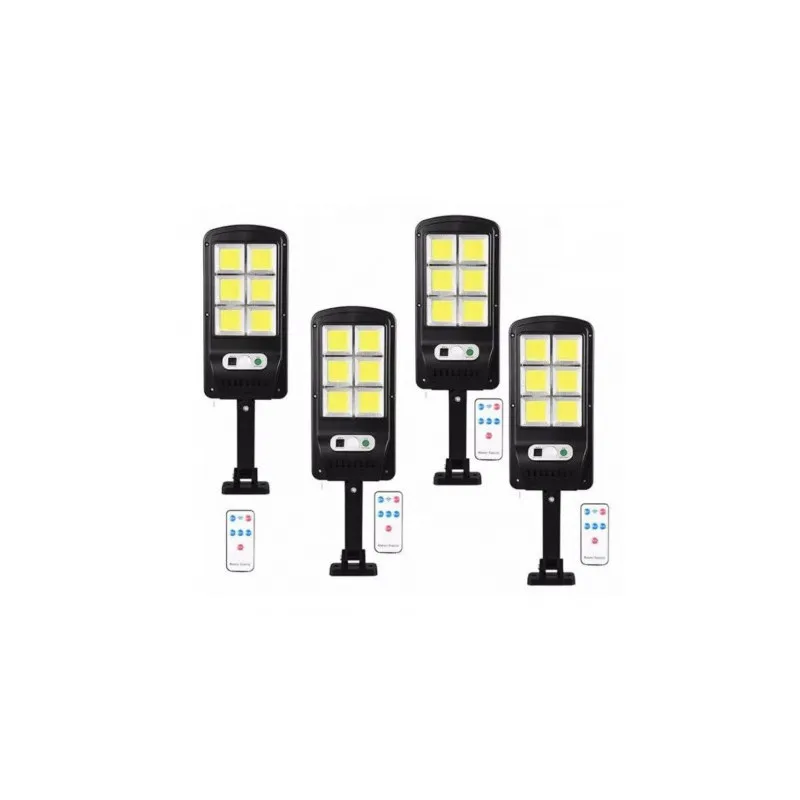 Set 5 x Lampa solara cu 6 celule, LED-uri COB si telecomanda