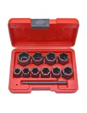 Trusa tubulare pentru desfacut suruburi prezoane uzate de 3/8inch 11Piese