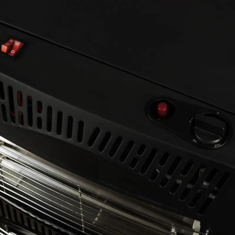 Soba gaz + electrica, 4,2kW, negru + pachet accesorii,Hausberg, HB-1022NG