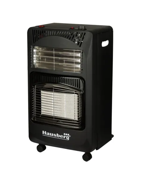 Soba gaz + electrica, 4,2kW, negru + pachet accesorii,Hausberg, HB-1022NG