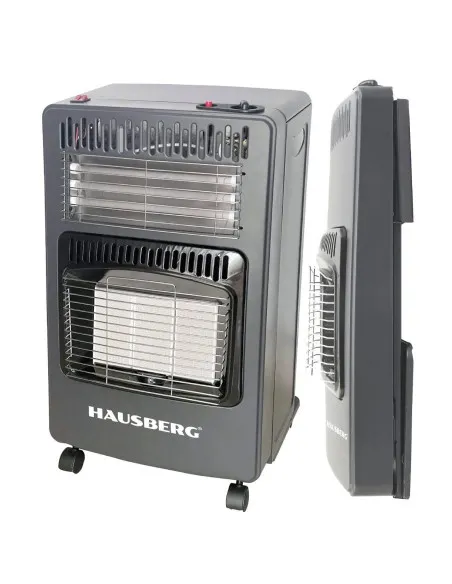 Soba gaz + electrica, 4,2kW, negru + pachet accesorii,Hausberg, HB-1022NG