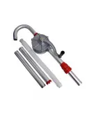 Pompă Manuală Rotativă Hand Pump, Transfer Ulei și Combustibil, Debit 30 l/min, Inox